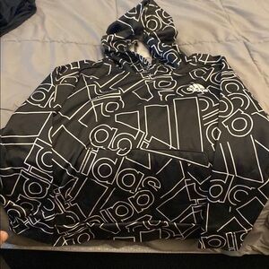 Adidas Black Graphic Hoodie